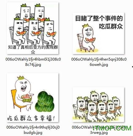 讨厌微信吃瓜群众表情包,网络文化新现象